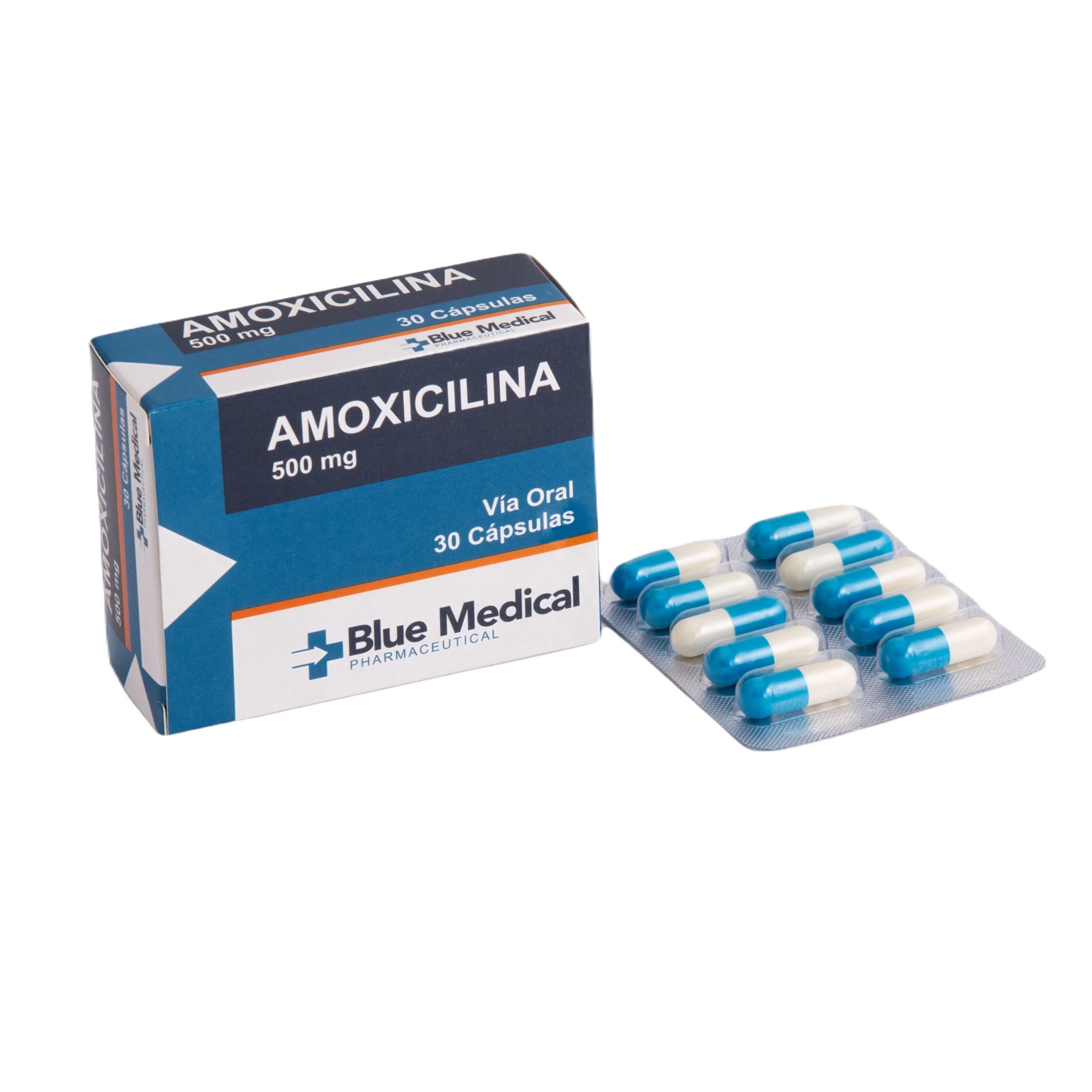 Comprimidos de amoxicilina 500 mg